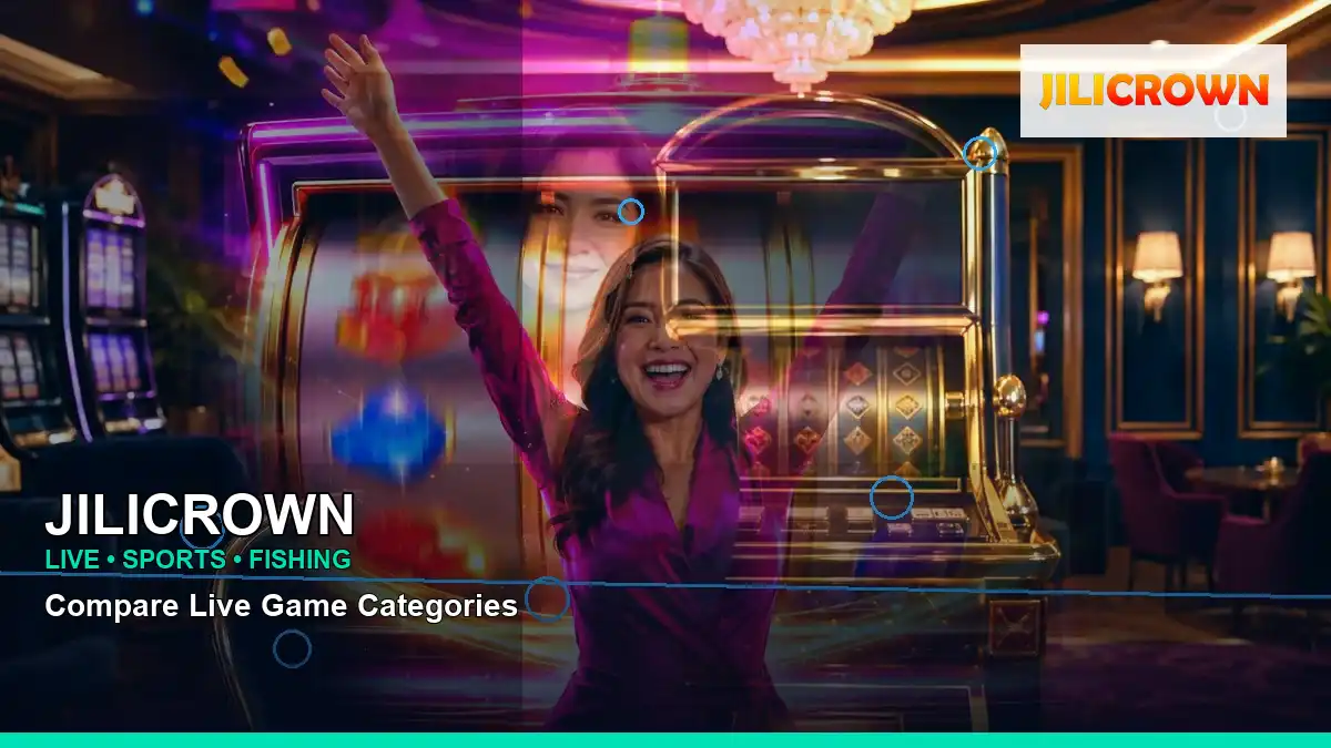JILICROWN right close-up mobile casino app highlighting mobile-friendly casino play