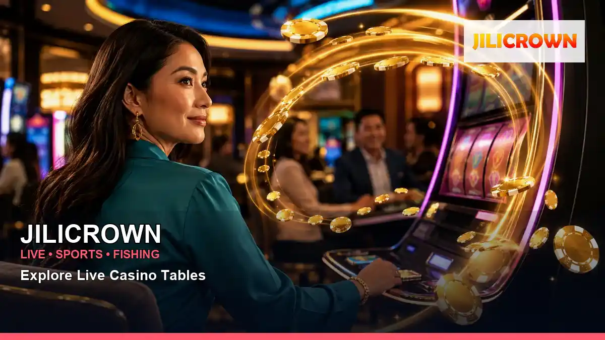 JILICROWN high-energy casino cashback rewards in a dynamic layout for Philippine players