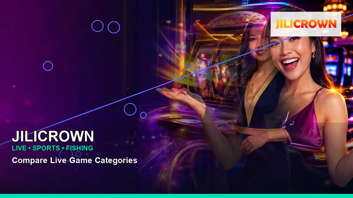 JILICROWN right-framed night online slot games highlighting mobile-friendly casino play