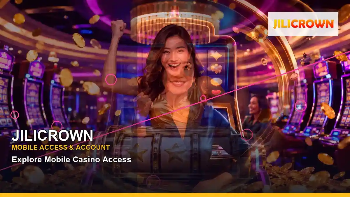 JILICROWN JILICROWN mobile slots guide information for Philippine users scene with right close-up neon jackpot slot games